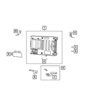 Mopar 4610380aa Genuine Battery Cover