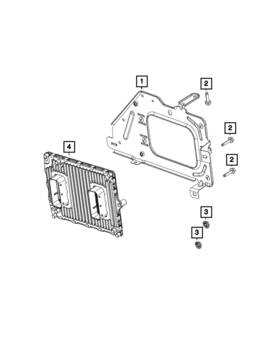 68089655ac Mopar Genuine Module Bracket