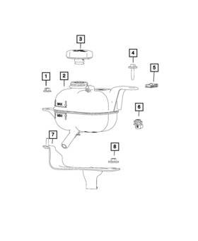 68237842ad Mopar Genuine Coolant Reservoir
