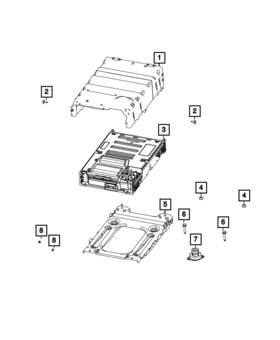 68445937aa Mopar Genuine Battery Cover