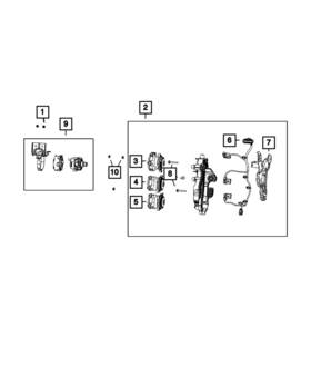 68590051ac Mopar Genuine Auxiliary Coolant Pump