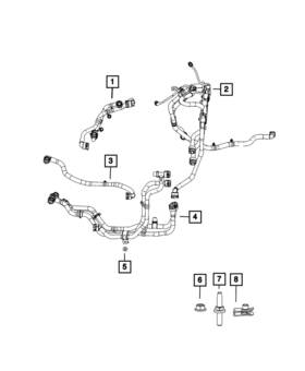 68612836aa Mopar Genuine Coolant Hose