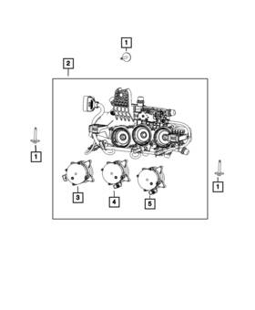 68647035ab Mopar Genuine Auxiliary Coolant Pump