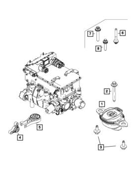 68656057aa Mopar Genuine Engine Isolator