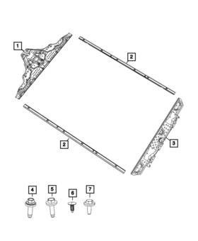 68718753aa Mopar Genuine Rub Rail Assembly Left