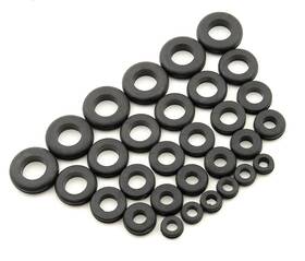 3706 Mr. Gasket Grommet Assortment - Rubber Package Of 30