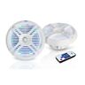 N-a Pyle White Wireless Remote Audio Marine Grade Dual 0068888759892