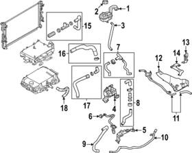 21741-5mp1a Nissan Genuine Reservoir Hose
