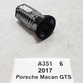 95b.035.222 Porsche 15-18 Oem Macan Gts 95b Double Usb Charging Port Connector 34k