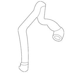 Porsche 992-121-379-a Genuine Upper Return Tube
