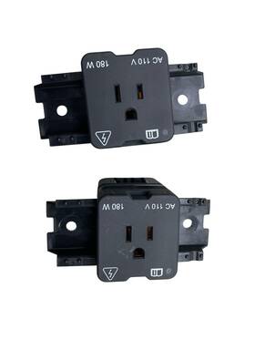 Jpla14f724 Range Rover 2013-2022 Rear Console 110v 180w Power Outlet Adapter Set X2 Oem