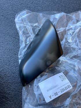 1010102-00-a Tesla Model S Unpainted Left Rear View Mirror Skull Cap 2012-2021