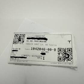 1042046-00-b Tesla Model S New Rear Left Fascia Hanger Bracket For 2012-2021