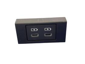85532-48080 Toyota 2023 2024 Prius Center Console Dual Usb C Adapter Charging Port With Trim