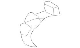 8r0-121-093 Volkswagen Genuine Connector Hose Clip