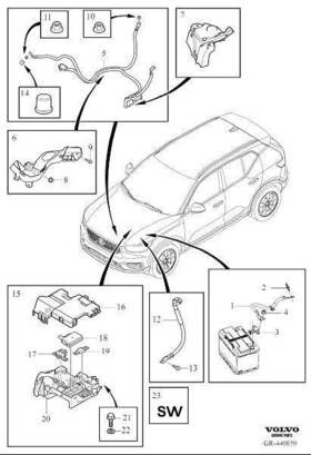 31473877 Volvo Relay. Battery Cable..