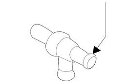 32263958 Volvo Genuine Drive Motor Battery Pack Coolant Hose Adapter