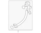Genuine Volkswagen Water Inlet Pipe 06K-121-497-BD. Fixed Price $94.81.