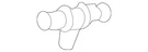 Genuine Volkswagen Hose Assembly Joint N-907-675-01. Fixed Price $10.41.
