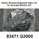 Oem Window Regulator Panel Rear Left 83471 G3000 For Hyundai Elantra Gt 18-20. Fixed Price $167.18.