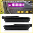 2X Left Right Purple Courtesy Door Light Reflector Fit Chevrolet Gmc Cadillac Ed. Fixed Price $16.14.