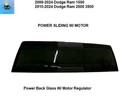 68157026AF 13 24 Dodge Ram 1500 Power Sliding Back Glass W/ Motor Regulator. Fixed Price $499.00.