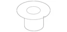 Genuine Mazda Engine Air Intake Hose Spacer SLA1-13-321. Fixed Price $5.68.