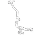 Genuine Mercedes-benz Drive Motor Inverter Radiator Hose 294-501-58-00-64. Fixed Price $78.30.