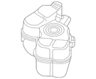 Genuine Volkswagen Drive Motor Inverter Coolant Reservoir 1EK-121-407-A. Fixed Price $5.10.