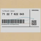 Genuine Bmw 71227622043 - High Voltage Notice Plate. Fixed Price $50.81.