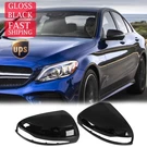 Gloss Black Door Wing Mirror Cover Caps For Mercedes Benz W205 X253 W213 W222. Fixed Price $27.95.