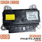 2016-2026 Volvo V90/S90/XC60/ XC90 Control Module, Crash Error Used Oem 32315584. Fixed Price $135.08.