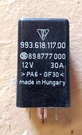 Porsche 911 Relay Rear Window Heating 993.618.117.00 993.618.116.00 A1. Fixed Price $35.00.