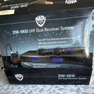 Nady 2W-1KU Uhf Wireless Dual Receiver Handheld Microphone System Black. Fixed Price $300.00.