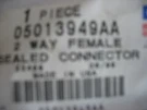 Nos Genuine Mopar 2-WAY Female Sealed Connector Wiring Pigtail 05013949AA. Fixed Price $37.99.