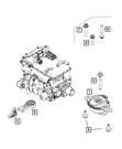 Genuine Mopar Engine Isolator 68656057AA. Fixed Price $108.34.