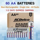 Acdelco 60 Aa Double Batteries Super Alkaline Battery Lot 1.5V Home Any Device. Fixed Price $30.40.