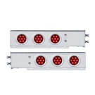 Spring Loaded Bar 6 Red Led Lights And Bezels 2-1/2 Inch Bolt. Fixed Price $227.99.