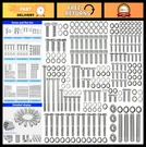 Stainless Steel Hex Kit Ford 260 289 302 Engines - 228 Pcs Nuts & Bolts. Fixed Price $62.99.