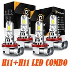 4*H11 H9 H8 Led Headlight Kit High Low Beam 500% Super Bright 6500K White Bulbs. Fixed Price $39.98.
