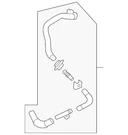 Genuine Nissan Drive Motor Inverter Radiator Hose 21503-5MP2A. Fixed Price $115.16.