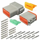 Pin Deutsch DT06-12S DT04-12P Waterproof Connector Kit Solid Contacts. Fixed Price $17.53.