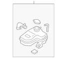 Genuine Kia 2017-2020 Optima Reservoir 25430-E6000. Fixed Price $83.39.