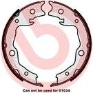 Brembo 56 545 Brake Shoe Set, Parking For Lexus Nissan (dfac). Fixed Price $51.96.