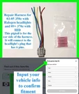 Fits Nissan 350Z Halogen Headlight 370Z Harness Pigtail 6P Connector Wiring Plug. Fixed Price $14.99.