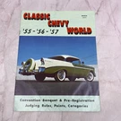 Classic Revue Centerfold - '55, '56, '57 Chevy World Mar 1977 M30. Fixed Price $13.50.