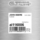 AL116006 Flange Fits John Deere (surplus Open Box). Fixed Price $631.82.