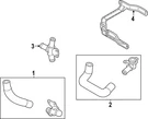 Genuine Audi Drive Motor Inverter Coolant Line 0EF-121-034-A. Fixed Price $104.30.