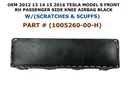 2012 2013 2014 2015 2016 Tesla Model Right Side Knee Airbag Black 1005260-00-H. Fixed Price $100.00.