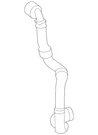 Genuine Mercedes-benz Coolant Hose 254-501-72-01. Fixed Price $62.10.